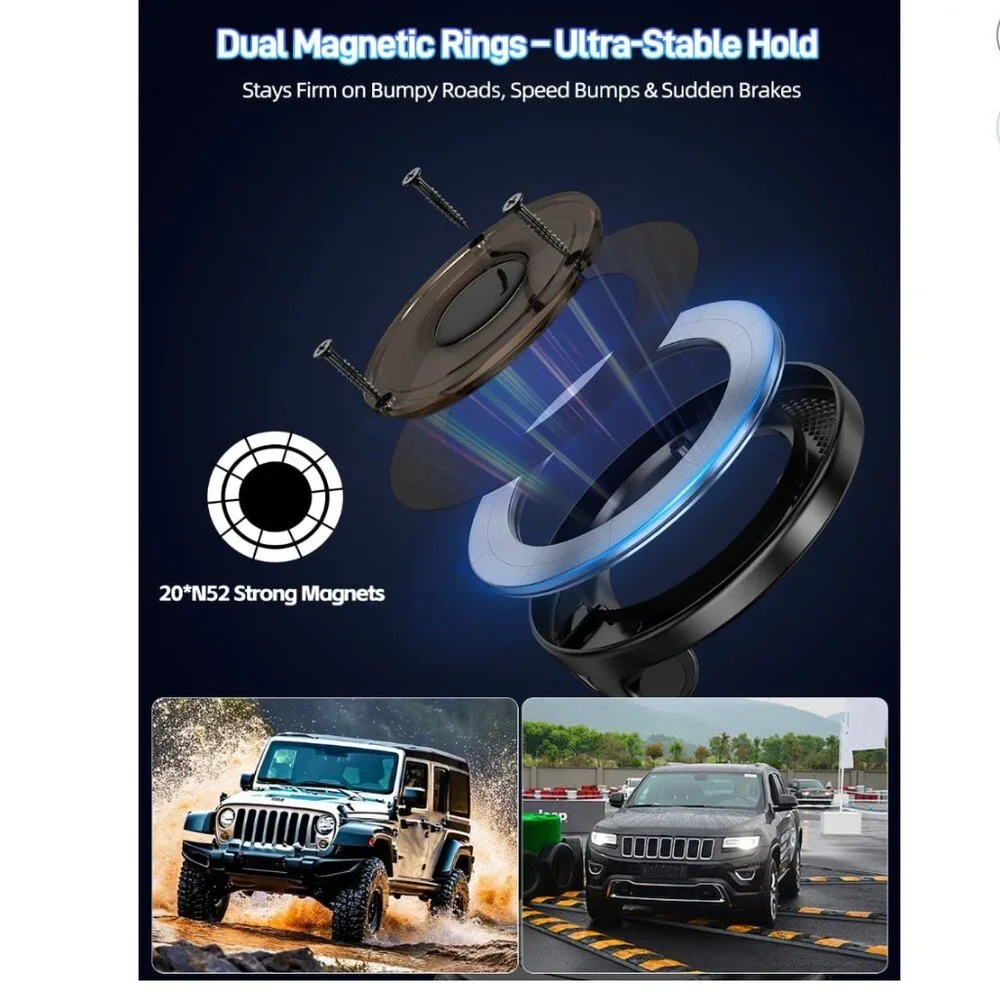 NEW Light Face Nano Gel Vacuum Magnetic Phone Holder,